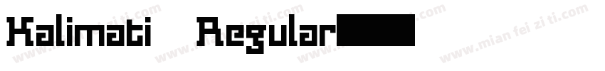 Kalimati Regular字体转换